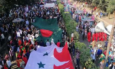 রাজধানীতে আওয়ামী লীগের ‘বিজয় শোভাযাত্রা’ শুরু