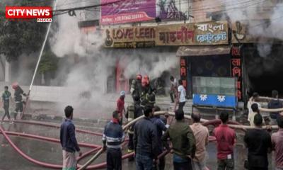 সাড়ে ৩ ঘণ্টা পর নিয়ন্ত্রণে উত্তরার রেস্টুরেন্টের আগুন