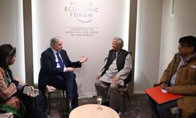 American investor Ray Dalio meets Prof Yunus in Davos