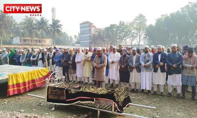 নূরুন্নবী জিহাদীর জানাজায় ইমামতি করলেন সেক্রেটারি জেনারেল অধ্যাপক মিয়া গোলাম পরওয়ার