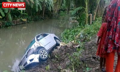 পিরোজপুরে প্রাইভেট কার খালে, চার শিশুসহ নিহত ৮