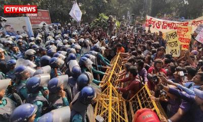 স্বরাষ্ট্র উপদেষ্টার পদত্যাগের দাবিতে শিক্ষার্থীদের গণপদযাত্রায় বাধা