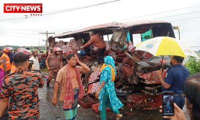 মানিকগঞ্জে বাস-ট্রাকের সংঘর্ষে ৩ নারী গার্মেন্টসকর্মী নিহত