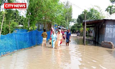 রংপুরে বন্যায় ৭০ হাজার মানুষ পানিবন্দি