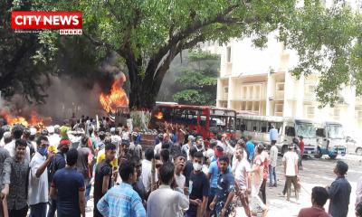 শাহবাগে ছাত্রলীগ, যুবলীগ ও আন্দোলনকারী শিক্ষার্থীদের মধ্যে ধাওয়া পাল্টা-ধাওয়া