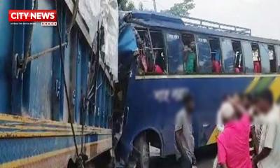 গোপালগঞ্জের কাশিয়ানীতে বাস-ট্রাক সংঘর্ষে পাঁচজন নিহত, আহত ২৫