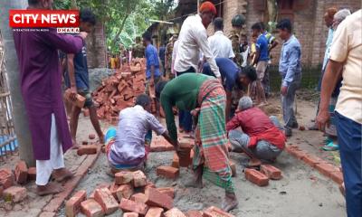 আসছেন ড. ইউনূস, তাই আবু সাঈদের বাড়িতে হচ্ছে রাস্তা